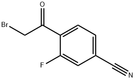 Benzonitrile, 4-(2-bromoacetyl)-3-fluoro- Structural