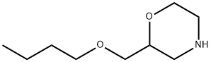 Morpholine, 2-(butoxymethyl)- Structural