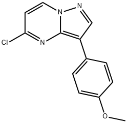 Pyrazolo[1,5-a]pyrimidine, 5-chloro-3-(4-methoxyphenyl)- Structural