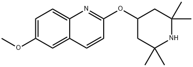 Quinoline, 6-methoxy-2-[(2,2,6,6-tetramethyl-4-piperidinyl)oxy]- Structural