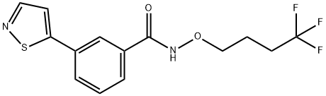 Benzamide, 3-(5-isothiazolyl)-N-(4,4,4-trifluorobutoxy)- Structural