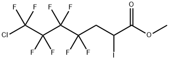 Heptanoic acid, 7-chloro-4,4,5,5,6,6,7,7-octafluoro-2-iodo-, methyl ester Structural