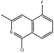 Isoquinoline, 1-chloro-5-fluoro-3-methyl- Structural