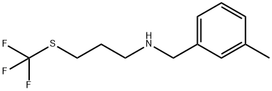 Benzenemethanamine, 3-methyl-N-[3-[(trifluoromethyl)thio]propyl]- Structural