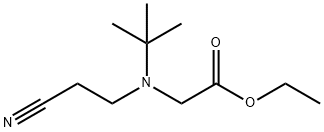 Ethyl 2-[tert-Butyl(2-cyanoethyl)amino]acetate Structural