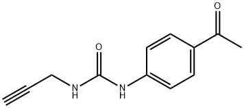 Urea, N-(4-acetylphenyl)-N'-2-propyn-1-yl- Structural