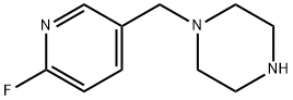 Piperazine, 1-[(6-fluoro-3-pyridinyl)methyl]- Structural