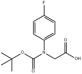 Glycine, N-[(1,1-dimethylethoxy)carbonyl]-N-(4-fluorophenyl)- Structural