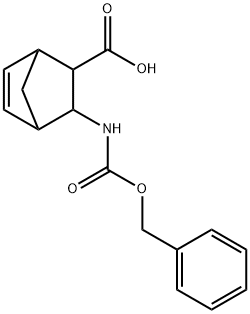 Bicyclo[2.2.1]hept-5-ene-2-carboxylic acid, 3-[[(phenylmethoxy)carbonyl]amino]- Structural
