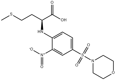 L-Methionine, N-[4-(4-morpholinylsulfonyl)-2-nitrophenyl]- Structural