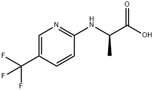 D-Alanine, N-[5-(trifluoromethyl)-2-pyridinyl]- Structural