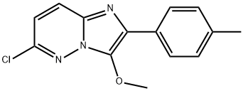 Imidazo[1,2-b]pyridazine, 6-chloro-3-methoxy-2-(4-methylphenyl)- Structural