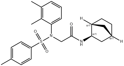 N-[(1R,2R,4S)-bicyclo[2.2.1]hept-2-yl]-N~2~-(2,3-dimethylphenyl)-N~2~-[(4-methylphenyl)sulfonyl]glycinamide Structural