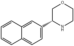 Morpholine,3-(2-naphthalenyl)-,(3R)- Structural