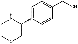 Benzenemethanol, 4-(3R)-3-morpholinyl- Structural