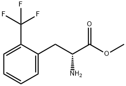 D-Phenylalanine, 2-(trifluoromethyl)-, methyl ester Structural