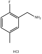 Benzenemethanamine, 2-fluoro-5-methyl-, hydrochloride (1:1) Structural