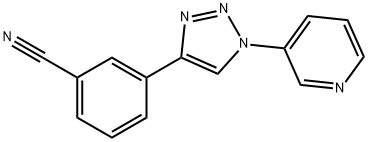 Benzonitrile, 3-[1-(3-pyridinyl)-1H-1,2,3-triazol-4-yl]- Structural