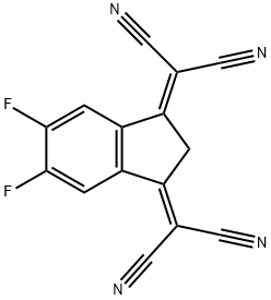 Propanedinitrile, 2,2'-(5,6-difluoro-1H-indene-1,3(2H)-diylidene)bis- (9CI) Structural