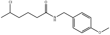 Hexanamide, 5-chloro-N-[(4-methoxyphenyl)methyl]- Structural