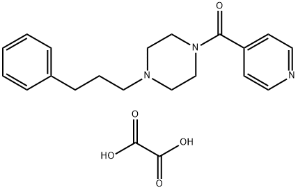 oxalic acid [4-(3-phenylpropyl)piperazin-1-yl]-pyridin-4-ylmethanone Structural