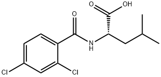 Leucine, N-(2,4-dichlorobenzoyl)- Structural