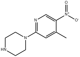 Piperazine, 1-(4-methyl-5-nitro-2-pyridinyl)- Structural