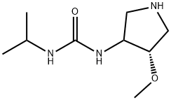 Urea, N-[(4S)-4-methoxy-3-pyrrolidinyl]-N'-(1-methylethyl)- Structural