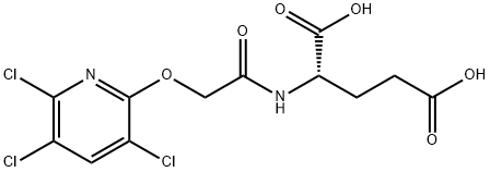 L-Glutamic acid, N-[[(3,5,6-trichloro-2-pyridinyl)oxy]acetyl]- (9CI) Structural