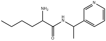 Hexanamide, 2-amino-N-[1-(3-pyridinyl)ethyl]- Structural