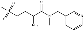 Butanamide, 2-amino-N-methyl-4-(methylsulfonyl)-N-(3-pyridinylmethyl)- Structural