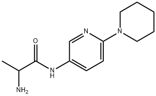Propanamide, 2-amino-N-[6-(1-piperidinyl)-3-pyridinyl]- Structural
