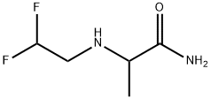 Propanamide, 2-[(2,2-difluoroethyl)amino]- Structural
