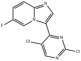 Imidazo[1,2-a]pyridine, 3-(2,5-dichloro-4-pyrimidinyl)-6-fluoro- Structural
