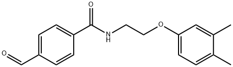 Benzamide, N-[2-(3,4-dimethylphenoxy)ethyl]-4-formyl- Structural