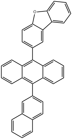 Dibenzofuran, 2-[10-(2-naphthalenyl)-9-anthracenyl]- Structural