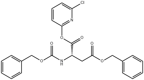 L-Aspartic acid, N-[(phenylmethoxy)carbonyl]-, 1-(6-chloro-2-pyridinyl) 4-(phenylmethyl) ester Structural