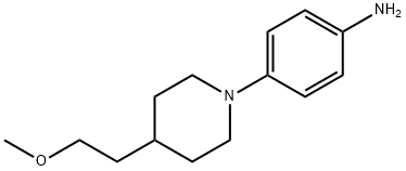 Benzenamine, 4-[4-(2-methoxyethyl)-1-piperidinyl]- Structural