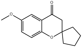 Spiro[2H-1-benzopyran-2,1'-cyclopentan]-4(3H)-one, 6-methoxy- Structural