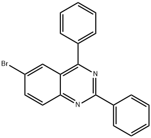Quinazoline, 6-bromo-2,4-diphenyl- Structural