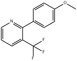 Pyridine, 2-(4-methoxyphenyl)-3-(trifluoromethyl)- Structural