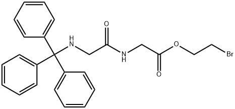 Glycine, N-[N-(triphenylmethyl)glycyl]-, 2-bromoethyl ester (9CI) Structural