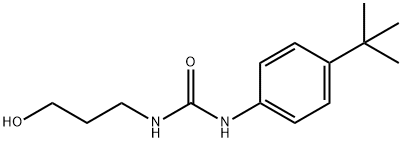 Urea, N-[4-(1,1-dimethylethyl)phenyl]-N'-(3-hydroxypropyl)- Structural