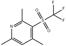 Pyridine, 2,4,6-trimethyl-3-[(trifluoromethyl)sulfonyl]- Structural