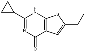 Thieno[2,3-d]pyrimidin-4(1H)-one, 2-cyclopropyl-6-ethyl- Structural