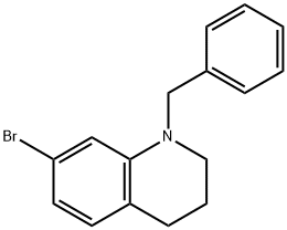 Quinoline, 7-bromo-1,2,3,4-tetrahydro-1-(phenylmethyl)- Structural