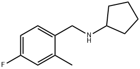 Benzenemethanamine, N-cyclopentyl-4-fluoro-2-methyl- Structural
