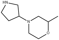 Morpholine, 2-methyl-4-(3-pyrrolidinyl)- Structural