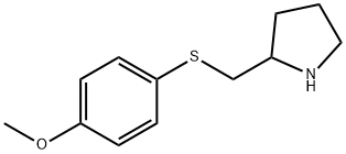 Pyrrolidine, 2-[[(4-methoxyphenyl)thio]methyl]- Structural