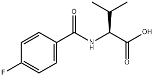 L-Valine, N-(4-fluorobenzoyl)- Structural